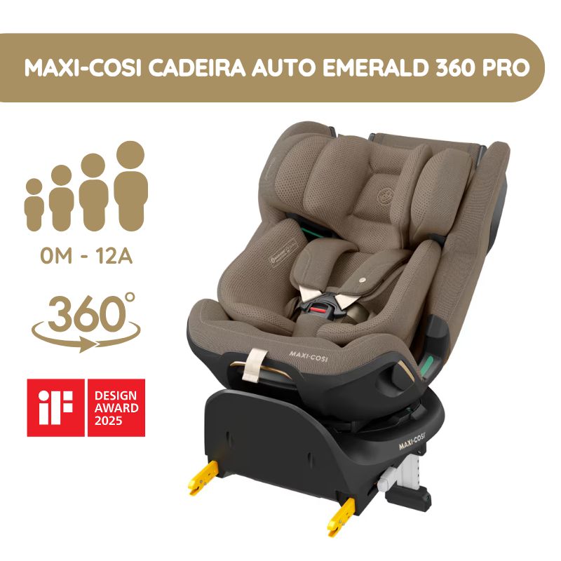 Maxi-Cosi Cadeira Auto Emerald 360 Pro – Authentic Truffle