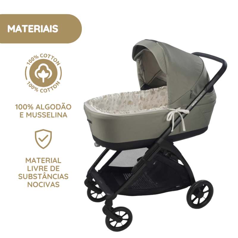 Pasito a Pasito Nara Conjunto Capa c/varas + Lençol para Alcofa