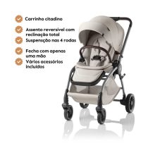 Carrinho de Passeio Rio da Britax Romer - Lux Soft Taupe