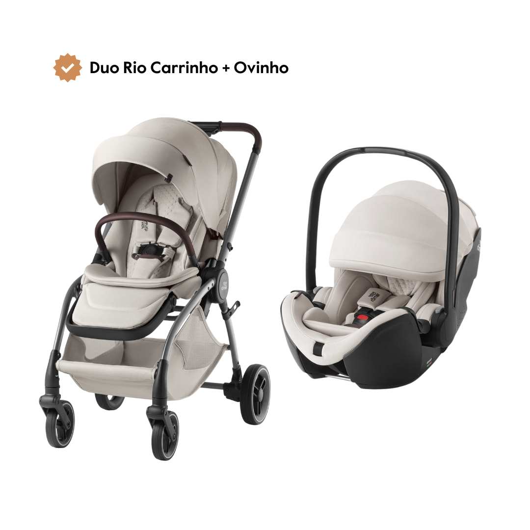 Duo Rio Carrinho de Bebé + Ovinho Baby-Safe Pro da Britax Römer – Lux Soft Taupe