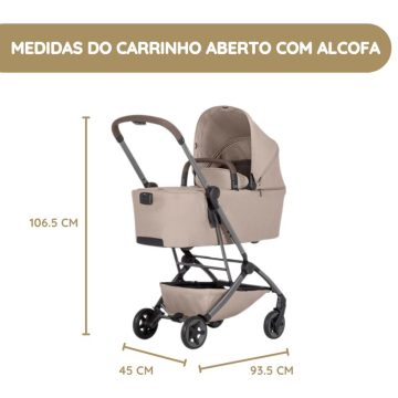 Joolz Alcofa Aer2 medidas carrinho aberto com alcofa