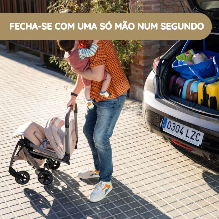 Joolz Carrinho de Passeio Aer2 fecha-se com uma só mão