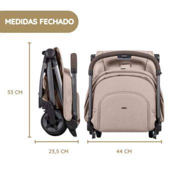 Joolz Carrinho de Passeio Aer2 medidas fechado