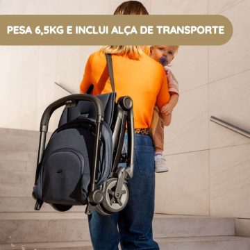 Joolz Carrinho de Passeio Aer2 peso e alça de transporte
