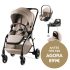Pack Rio Carrinho de Bebé + Alcofa + Ovinho Baby-Safe Pro + Base Isofix Vario 5Z da Britax Römer - Style Teak