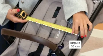 Nuna Trvl Lx Carrinho de Bebé com um assento de 35 cm de largura