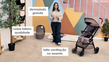 O Carrinho de Bebé Nuna Trvl Lx é demasiado grande, rodas faltam qualidade e falta ventilação