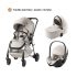 Trio Rio Carrinho + Alcofa + Ovinho Baby-Safe Pro da Britax Romer - Lux Soft Taupe