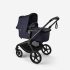 Carrinho Bugaboo Fox 5 Renew - Negro/Azul Indigo