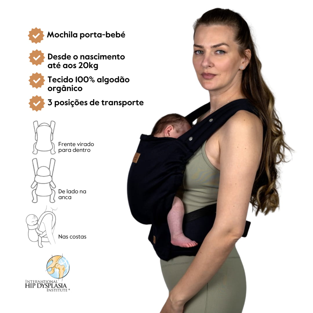 Isara Elite Mochila Portabebé – Noire