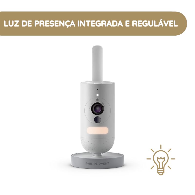 Philips Avent Intercomunicador Night Owl 2.0 Premium luz de presença integrada e regulável