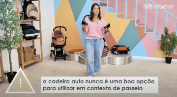 A cadeira auto nunca é uma boa opção para utilizar em contexto de passeio