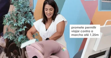 A cadeira promete viajar contra a marcha até 1,25m