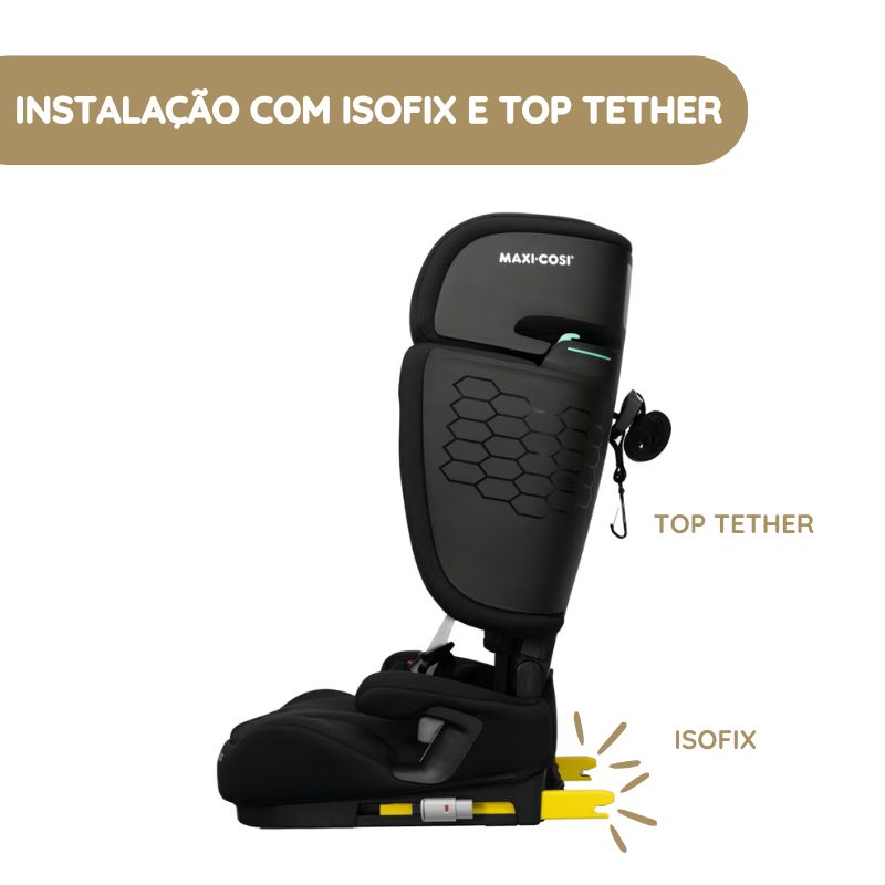 Maxi-Cosi Cadeira Auto Nomad XL Plus instalação com isofix e top tether
