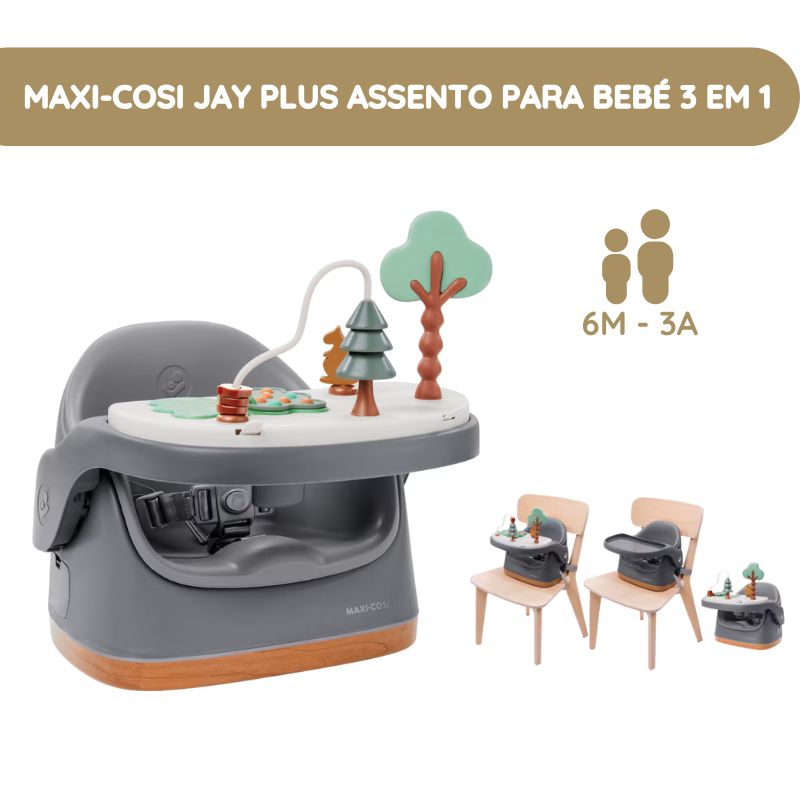 Maxi-Cosi Jay Plus Assento para Bebé 3 em 1 – Elegance Graphite