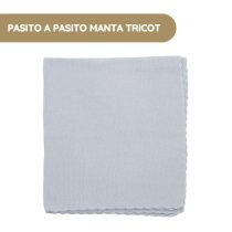 Pasito a Pasito Manta Tricot - Azul