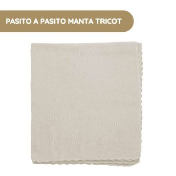 Pasito a Pasito Manta Tricot - Beige