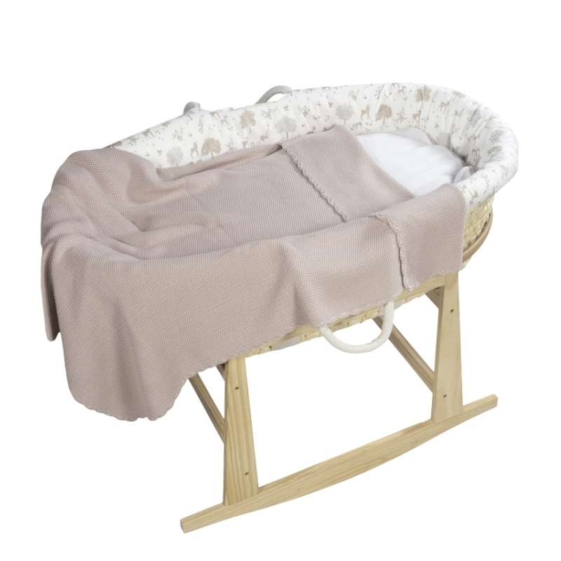 Pasito a Pasito Manta Tricot – Rosa