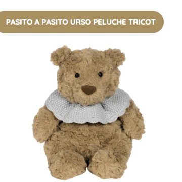 Pasito a Pasito Urso Peluche Tricot - Azul