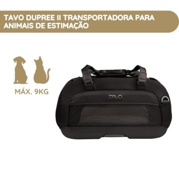 Tavo Dupree II Transportadora para Animais de Estimação com Isofix para Automóvel e Avião - Onyx