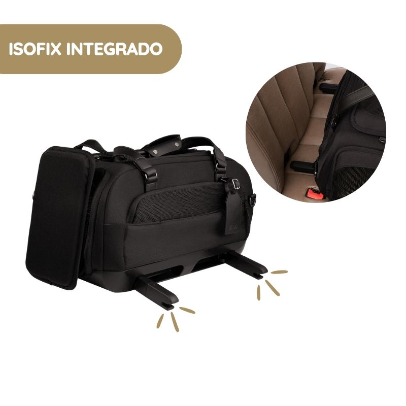 Tavo Dupree II Transportadora para Animais de Estimação com Isofix para Automóvel e Avião isofix integrado