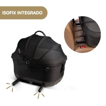 Tavo Maeve ISO5X Transportadora para Animais de Estimação com Isofix para Automóvel e Passeio isofix integrado