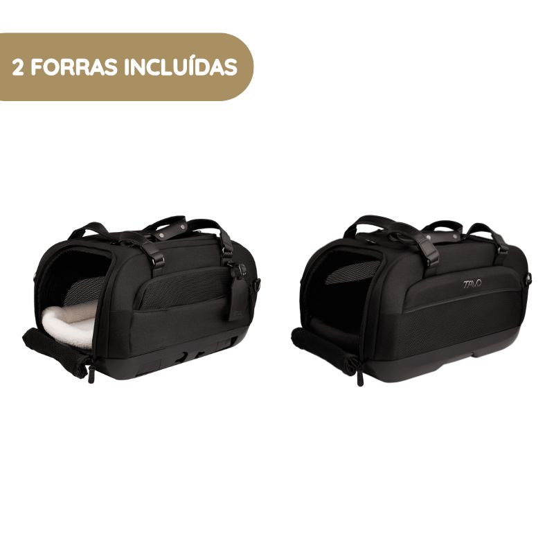 Tavo Maeve ISO6X Transportadora para Animais de Estimação com Isofix para Automóvel e Passeio 2 forras incluídas
