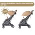 Ergobaby Carrinho de Bebé Metro 3 Deluxe capota extensível capota com proteção UPF 50+