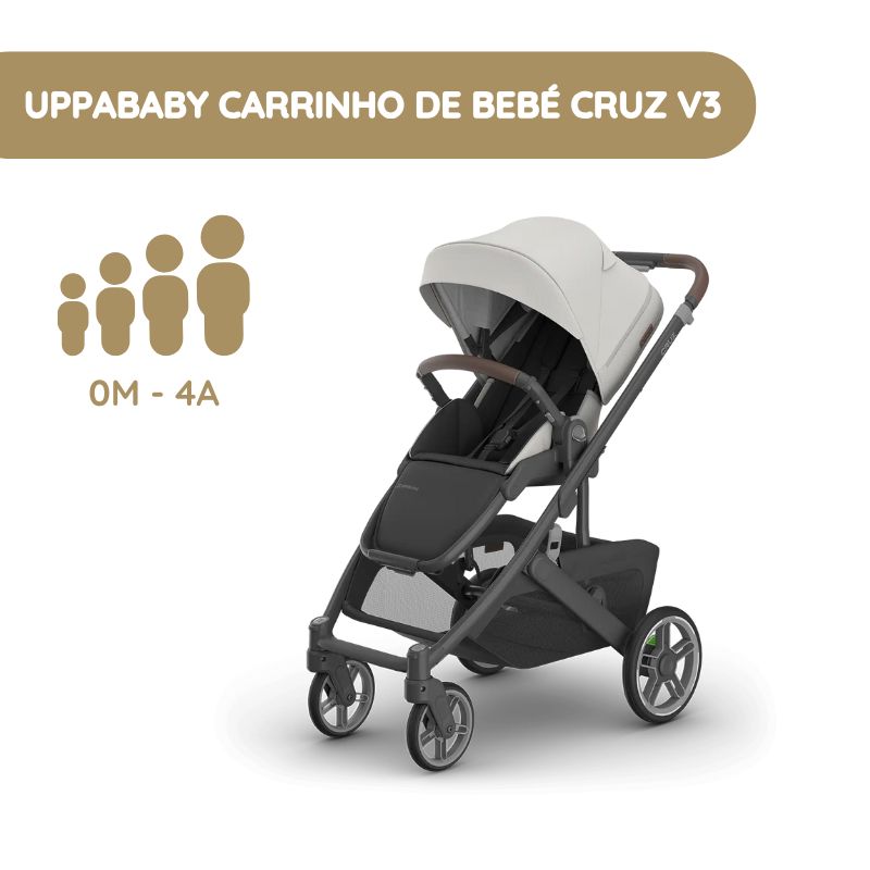 UPPAbaby Carrinho de Bebé Cruz V3 – Savannah
