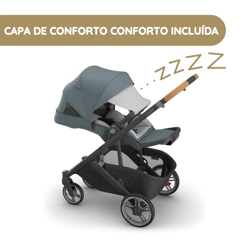 UPPAbaby Carrinho de Bebé Cruz V3 capa de conforto conforto incluída
