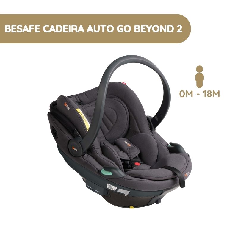 BeSafe Cadeira Auto Go Beyond 2 – Dark Grey Mélange
