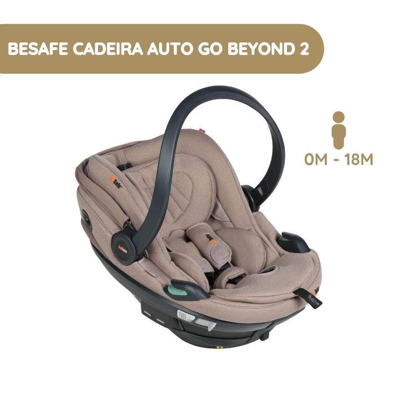 BeSafe Cadeira Auto Go Beyond 2 – Dark Sand SoftBreeze