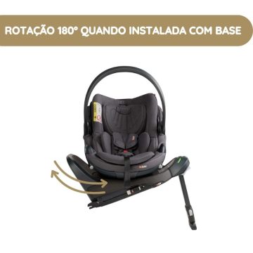 BeSafe Cadeira Auto Go Beyond 2 rotação 180º quando instalada com base