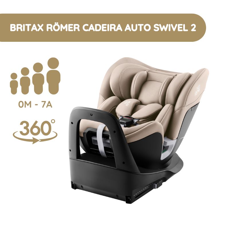 Britax Romer Cadeira Auto Swivel 2 – Classic Chai