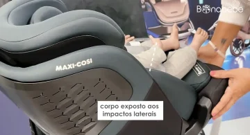 Cadeira Auto Maxi-Cosi Emerald 360 S - O corpo fica exposto aos impactos laterais