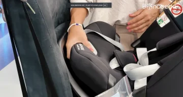 Cadeira Auto Maxi-Cosi Emerald 360 S - O ajuste de reclinação é feito através de um pequeno botão