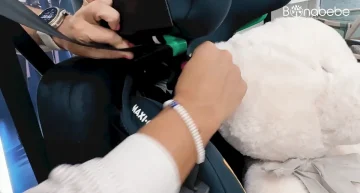 Cadeira Auto Maxi-Cosi Emerald 360 S - O cinto de segurança do automóvel deve passar pela zona verde da cadeira