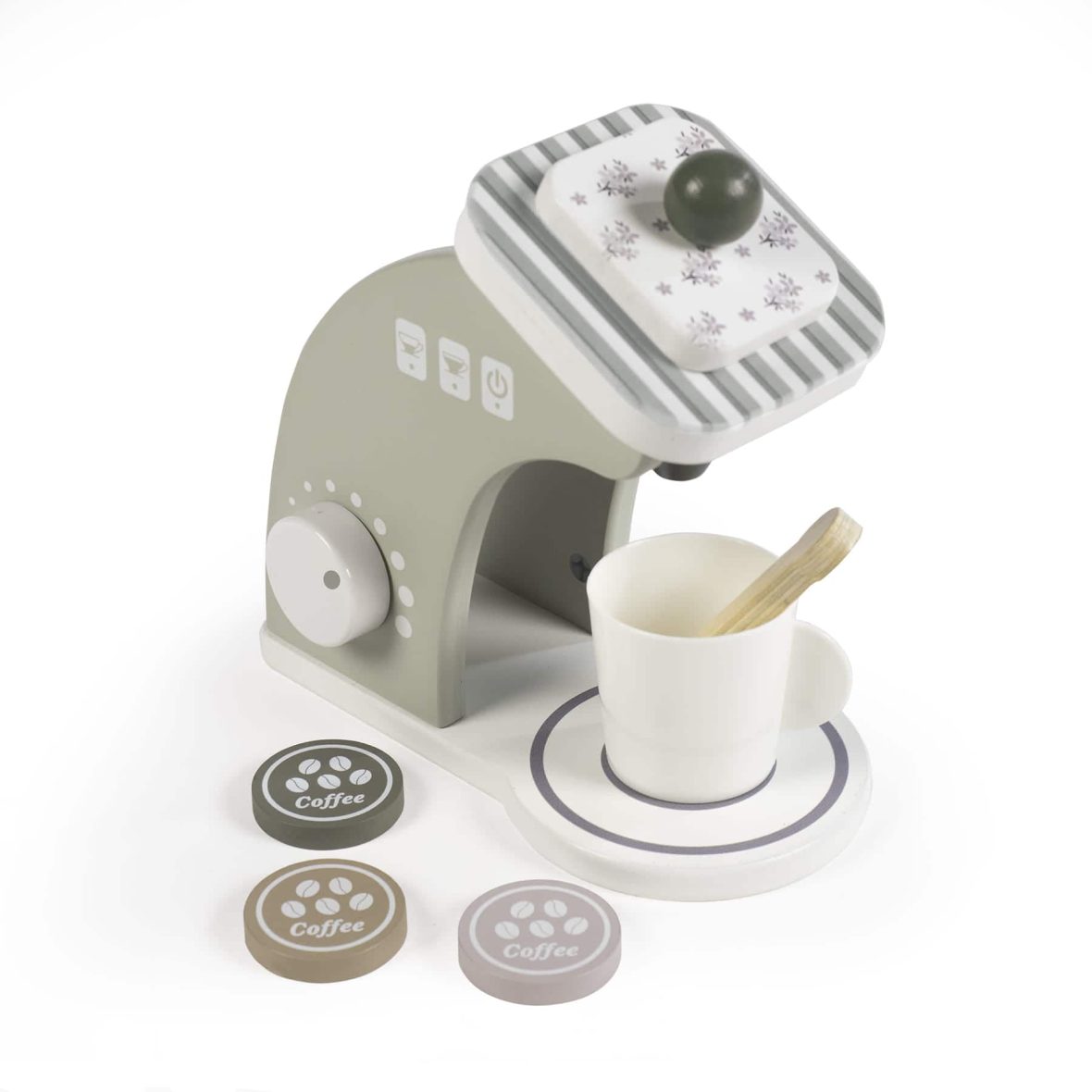 Walking Mum Cafeteira de Madeira Botton