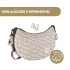 Mala Crossbody Gondola Gala Cerise da Walking Mum 100% algodão e impermeável