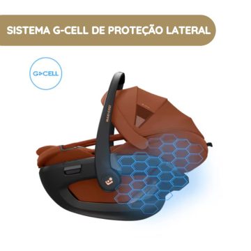 Maxi-Cosi Cadeira Auto Coral Slide Pro sistema G-CELL de proteção lateral
