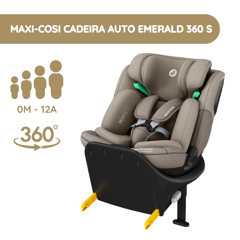Maxi-Cosi Emerald 360 S Cadeira Auto – Tonal Truffle