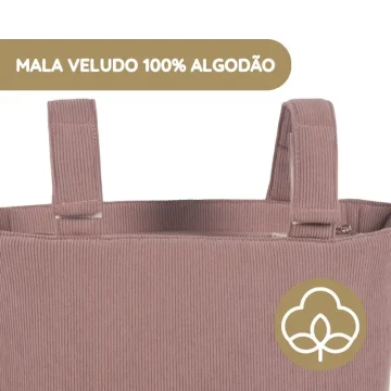 Mala de Passeio Pana Gala Cerise da Walking Mum Walking Mum Mala de Passeio Pana Gala cerise mala veludo 100% algodão