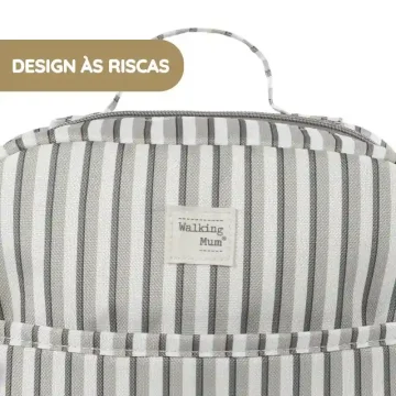 Walking Mum Mochila Kids Botton Rayas Walking Mum Mochila Kids Botton Rayas Design às riscas