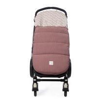 Walking Mum Footmuff Winter Gala da cor Cerise Rosa