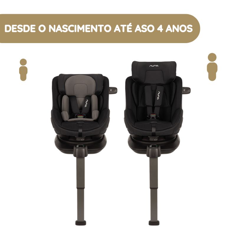 Nuna Cadeira Auto Pruu Aire desde o nascimento até aso 4 anos