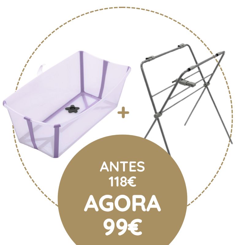 Stokke Flexi Bath Banheira + Suporte – Lavender