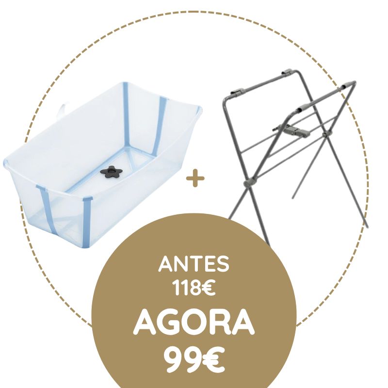 Stokke Flexi Bath Banheira + Suporte – Ocean Blue