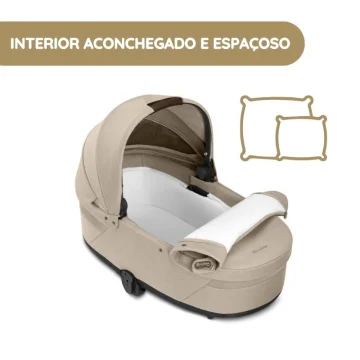 Cybex Alcofa S LUX Interior aconchegado e espaçoso Cybex Alcofa S LUX Interior aconchegado e espaçoso