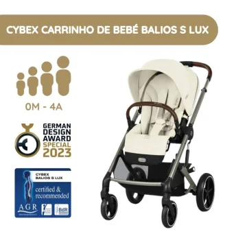 Cybex Carrinho de Bebé Balios S Lux TPE - Seashell Beige