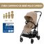 Cybex Carrinho de Bebé Melio Carbon - Almond Beige